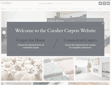 Tablet Screenshot of cavaliercarpets.co.uk